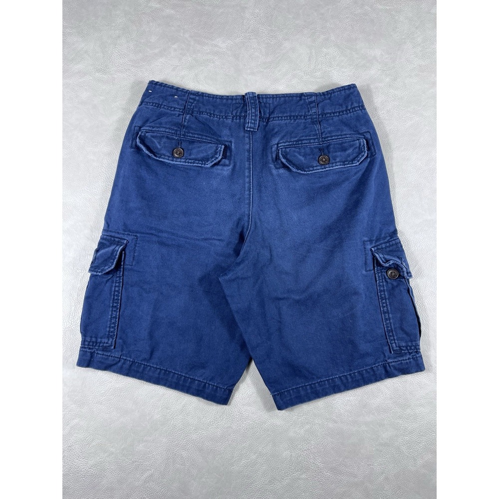 Y2K Abercrombie And Fitch Cargo Shorts Size 28 Blue Vintage Pockets - Picture 2 of 7